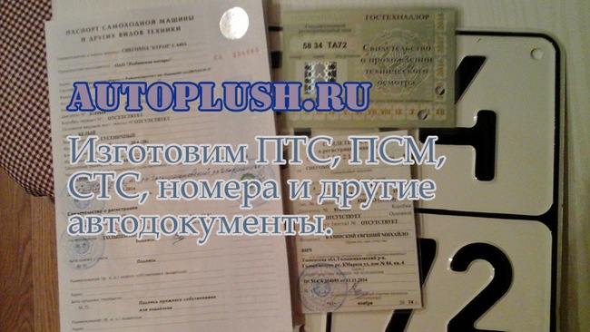 Нужно купить СОРсм, ПСМ на спецтехнику, ПТС, СТС Делаем под любые цели.