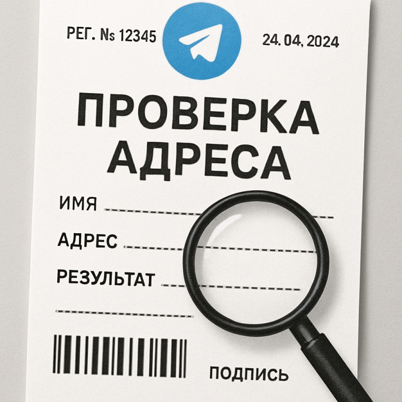Проверка и поиск по адресу